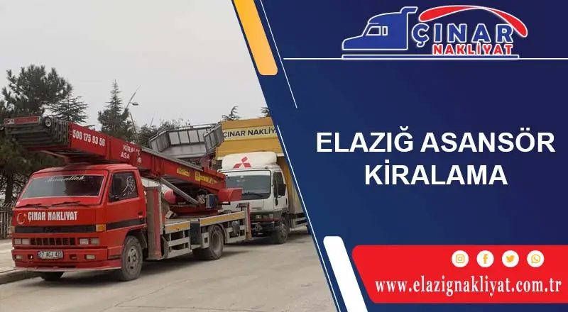 Elazığ Asansör Kiralama